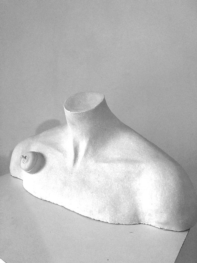 Sans titre Grès porcelainique. Dim. 40 x 20 cm