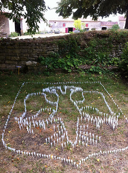 Blason de la famille de Villeneuve la Comtesse Couverts en plastique